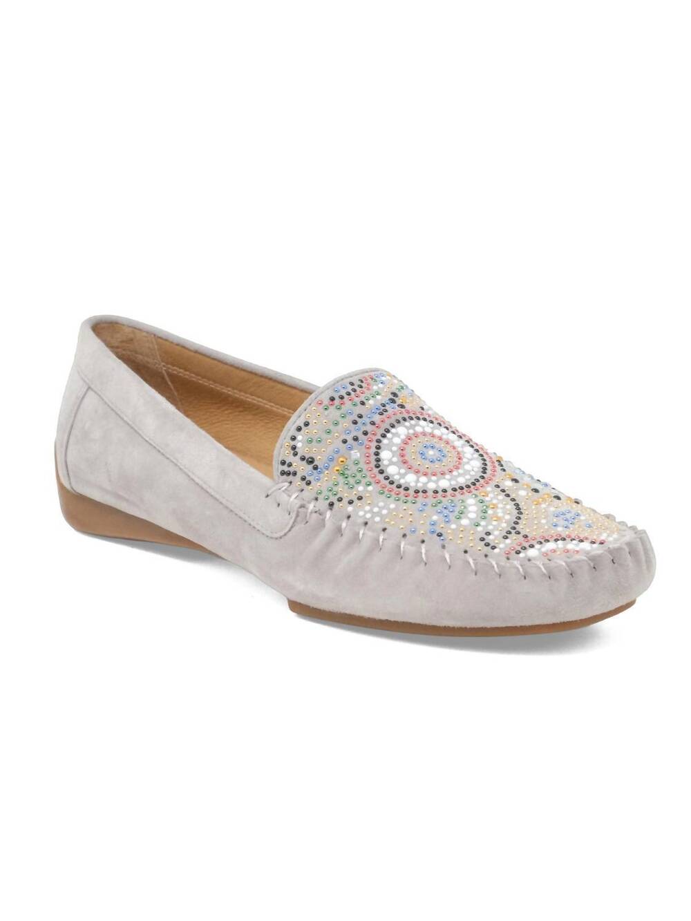 NEW DJANGO & JULIETTE women's larius loafers in misty suede
